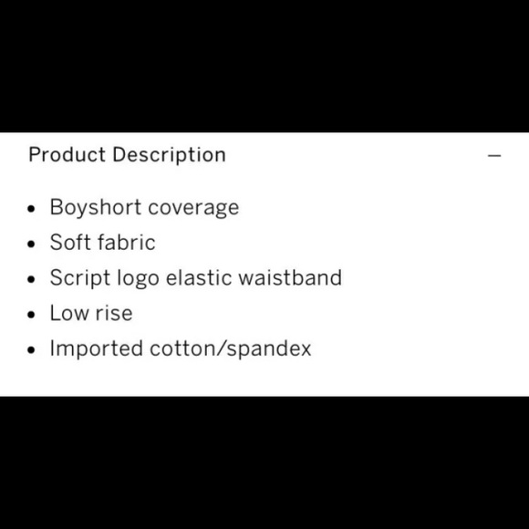 PINK Victoria's Secret Intimates & Sleepwear Victorias Secret Pink M Logo Boyshort Boy Short